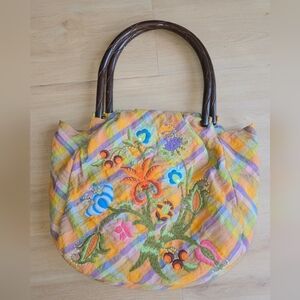 Bottega Veneta Shoulder Bag Wooden Handle *VINTAGE*